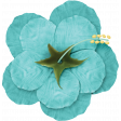 At The Beach - Flower Teal