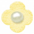 Oh Baby, Baby - Chipboard Flower - Yellow