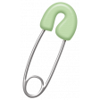 Oh Baby, Baby - Green Safety Pin