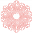 Oh Baby, Baby - Pink Crocheted Doily