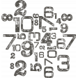Space Explorer - Stamped Number Scramble - Black