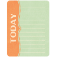 Oh Baby, Baby - Orange & Green Today Journal Card