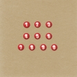 Christmas In July- Christmas Blessings Red Numbers