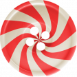 Christmas In July - Red Peppermint Button