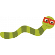 School Fun - Bookworm Sticker
