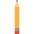 School Fun - Yellow Pencil Sticker