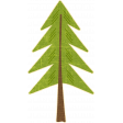Outdoor Adventures - Sticker - Green Pine Tree
