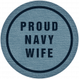 Proud Navy Wife Tag