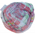 Pink Plaid Fabric Flower
