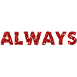 Challenged Word Art - Always