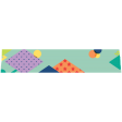 Diamonds & Circles Washi Tape - Light Blue Purple & Orange