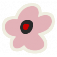 Mix & Match Pink Flower Sticker