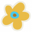 Mix & Match Yellow Flower Sticker