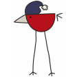 Winter Plaid - Red Bird