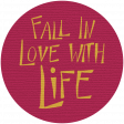 Autumn Art Tag - Fall In Love With Life