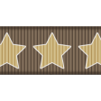 Medium Ribbon - Stars - Brown & Tan