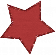 Red Glitter Star