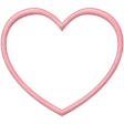 Be Mine - Pink Felt Heart Frame