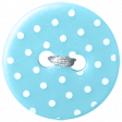 August Garden Party - Blue Polkadot Button
