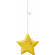 Sweet Dreams -String Dangled - Star - Big