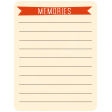 Oh Baby Baby - Memories - Journal Card