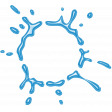 Heat Wave Elements - Water Splash Frame