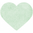 Be Mine - Mint Scalloped Heart