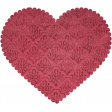 Be Mine - Dark Pink Velvet Fabric Heart