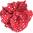 Red Fabric Flower 01