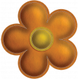 Quilted With Love - Modern - Orange Stitched Felt Flower