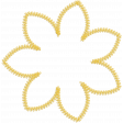 Quilted With Love - Modern - Yellow Flower Stitching