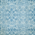 Quilted With Love - Modern Blue Floral Fabric Paper