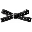 Soccer Ribbon Bow - Black