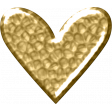 Hilary: Elements: Enamel Heart Gold