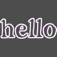 Yvette: Word Art: WA hello