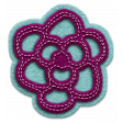 Isla: stitched felt flower
