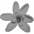 Flower Templates 01: flower 03 (grayscale)