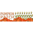 Autumn Pumpkin Patch Word Art Cluster