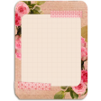 Shabby Vintage Roses Pocket Journal Card