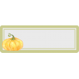 Grateful Label with Pumpkin