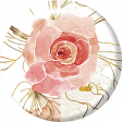 Pink and Gold Watercolor Rose Flair