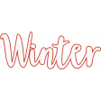 Winter Snow Mini Kit: White Winter Word Art