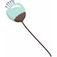 Lilac Aqua Element 09 Enamel Flower