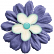 Lilac Aqua Element 24 Fabric Flower