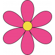 Simple Flower Pink 01