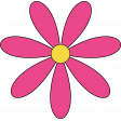 Simple Flower Pink 02 