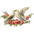 Chipboard Floral Love Birds