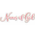 Names of God Word Art Chipboard