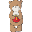 Kumbaya Mini Kit Teddy Bear with Honey Jar