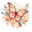Watercolor Butterfly Cluster